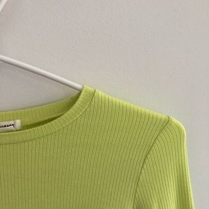 Crop top long sleeve shirt